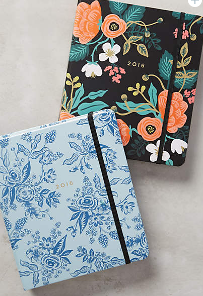 Anthropologie planner notebook