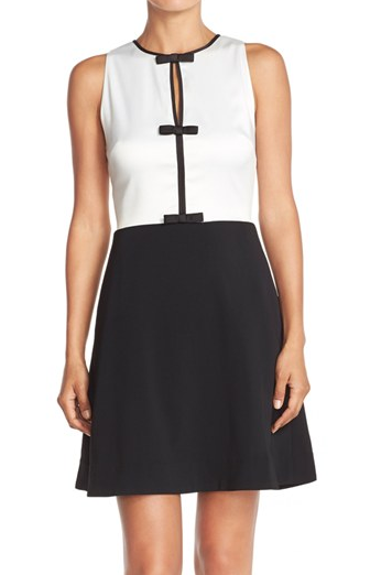 ERIN erin fetherston 'Agnes' Colorblock Stretch Fit & Flare Dress