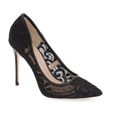 BCBGMAXAZRIA lace pumps