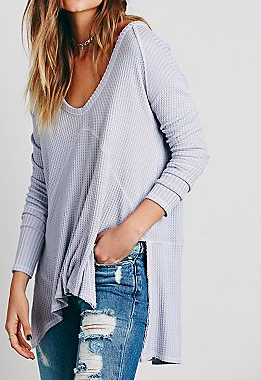 Free People thermal oversized sweater
