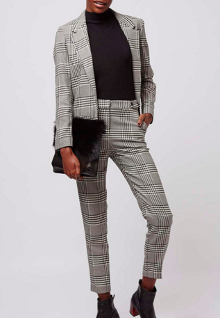 Topshop checked suit