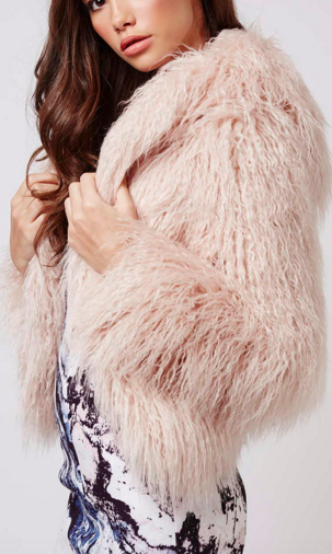 Faux Fur Hooded Coat By Kendall + Kylie at Topshop