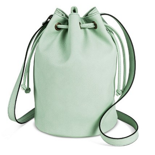 Target Women's Drawstring Crossbody Bucket Handbag