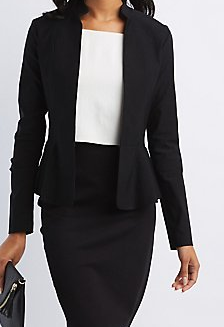 Charlotee Russe Peplum Blazer