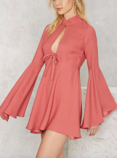 Nasty Gal Fool For You Bell Sleeve Dress