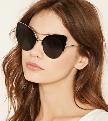Forever 21 browline cat eye sunglasses