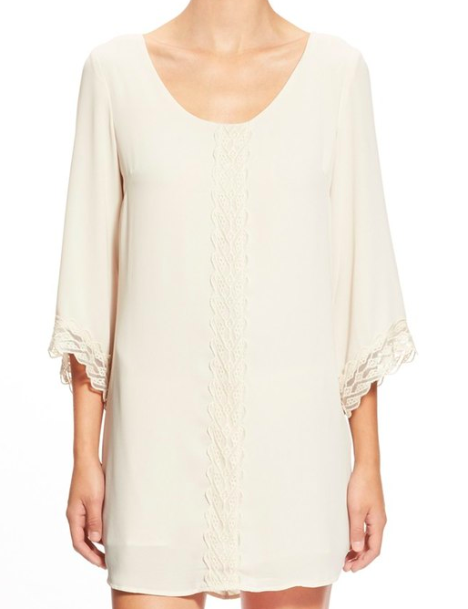 ASTR Lace Trim Shift Dress