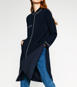 Zara pajama overshirt