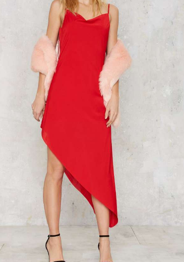 Nasty Gal Slink About It Cowl Dress