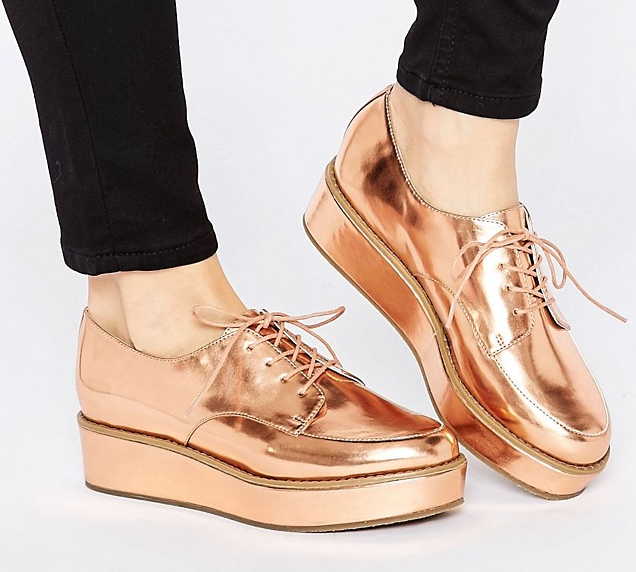 ASOS MAVIS Flatform Lace Up shoes