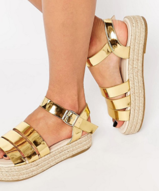 ASOS JUSTINE Chunky Espadrille Sandals