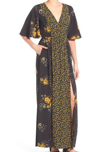 Band of Gypsies Floral Maxi Dress