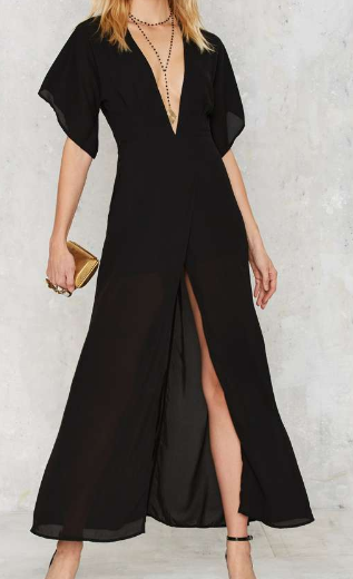 Gown Your Sorrows V-Neck Dress