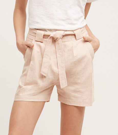 Blushed High-Rise Shorts by Elevenses