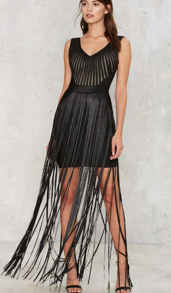 Strands to Myself Fringe Dress