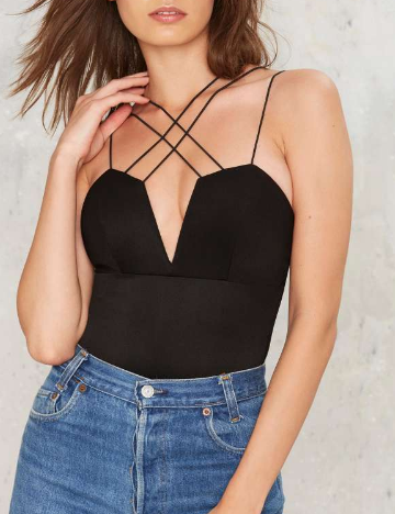 Rare London Know No Bounds Strappy Bodysuit