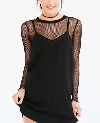 Out From Under Fishnet Long Sleeve Top