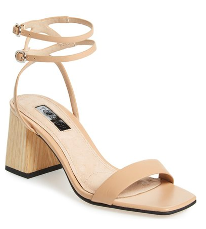 Topshop 'Nipper' Ankle Wrap Sandal