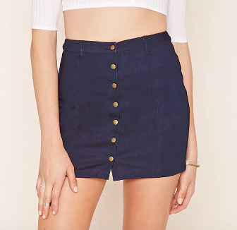 Forever 21 Denim Button-Front Skirt