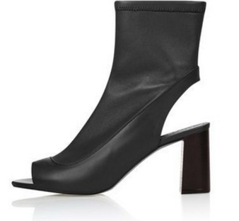 Topshop 'Melon' Cutout Stretch Bootie