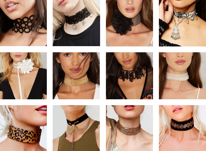 9 Styles Black Choker Necklace Chockers Necklace for Women for