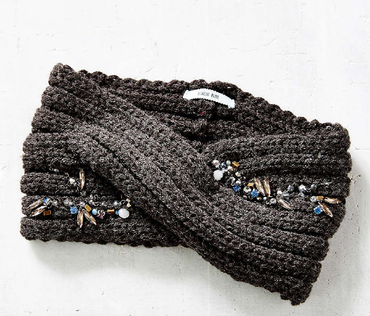 UO Embellished Twist Ear Warmer