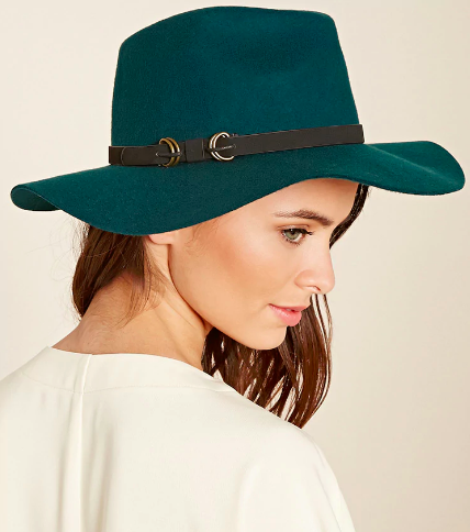 Forever 21 Faux Leather Band Fedora