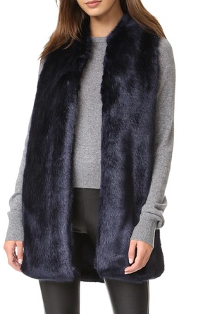 Amanda Uprichard Faux Fur Vest