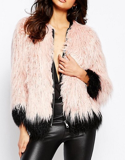 River Island Premium Mongolian Faux Fur Coat