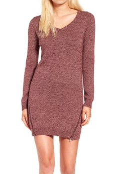 BP. Zip Detail Sweater Dress