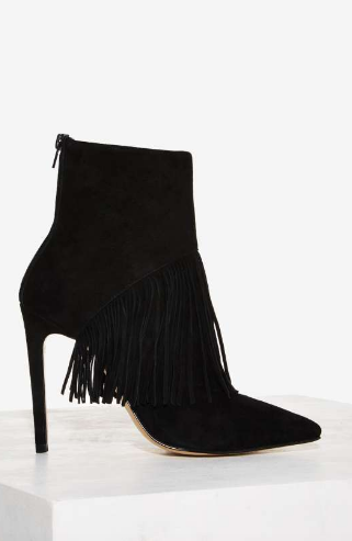  Siren Anika Fringe Suede Bootie