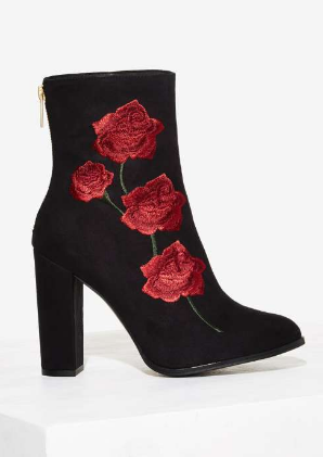 Intentionally Blank Rosa Embroidered Suede Boot