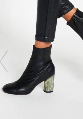 ASOS ELIXIR Leather Sock Boots