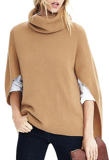 bcbg turtleneck poncho