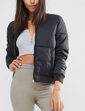 Missguided Exclusive Padded Bomber Jacket