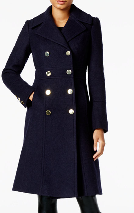 Fit & Flare Military Coat GUESS