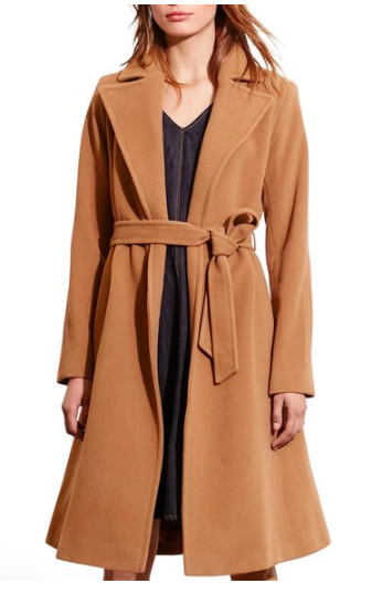 Wool Blend Wrap Coat LAUREN RALPH LAUREN