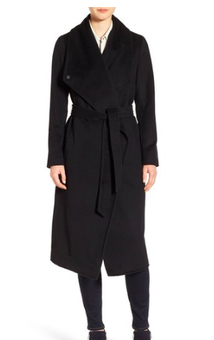 Drape Front Wrap Coat COLE HAAN SIGNATURE