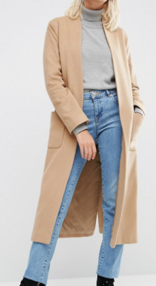 Helene Berman Drapey Longline Jacket In Camel