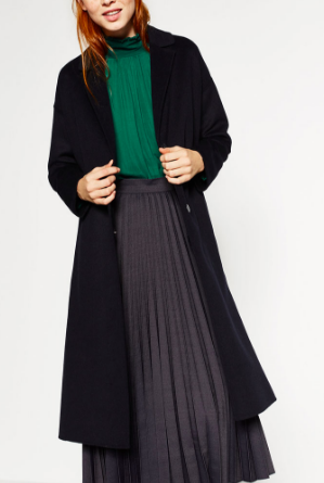 Zara long wool coat