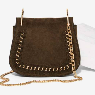 Jory Vegan Suede Crossbody Bag