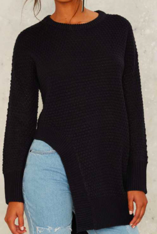 Nasty Gal Up in the Air Asymmetric Sweater