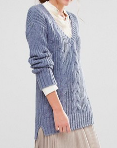 Fashion Union V Neck Knitted Sweater