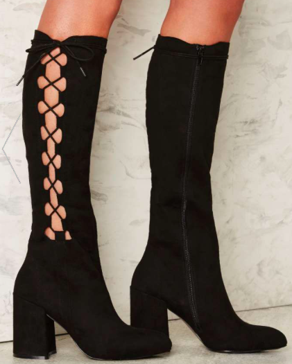 Nasty Gal Side Story Lace-Up Boot