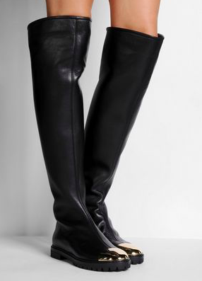 GIUSEPPE ZANOTTI Leather knee boots