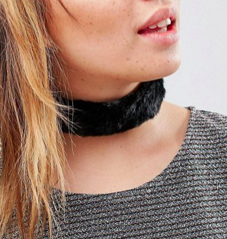 ASOS Wide Faux Fur Choker