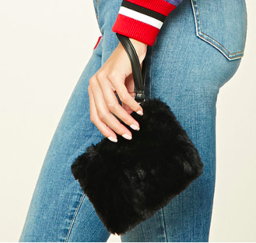 Forever 21 Faux Fur Clutch