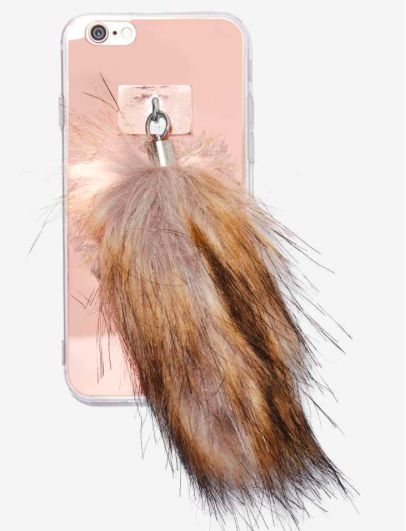 Outside the Fox Faux Fur iPhone 6 Case