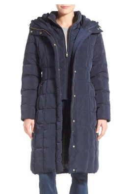 Cole Haan Bib Insert Down & Feather Fill Coat  COLE HAAN SIGNATURE