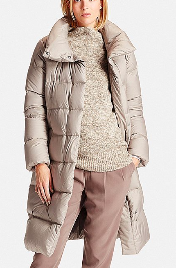 WOMEN LIGHTWEIGHT DOWN VOLUME COLLAR COAT